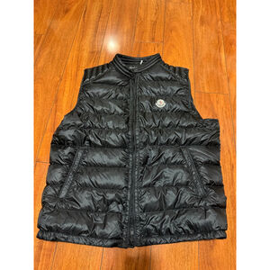 Men's Moncler Black Puffer Vest 6XL